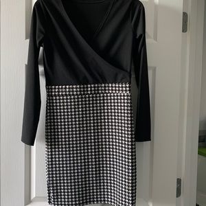 Black with checkered bottom unbranded dress